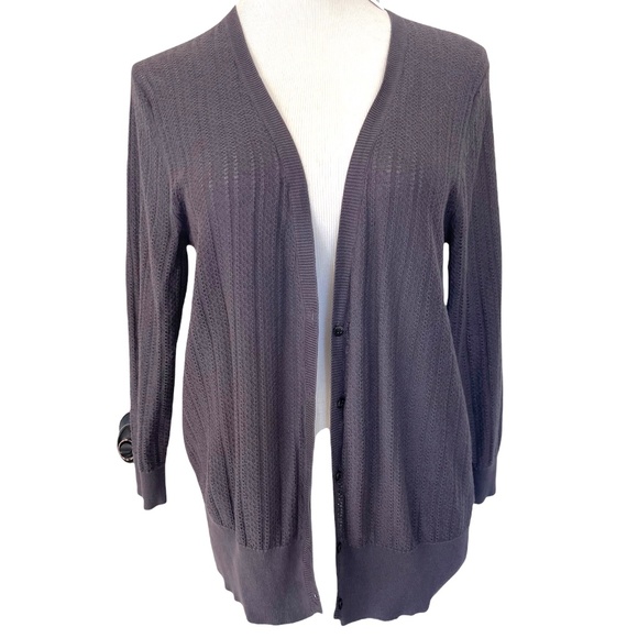 NWT -OLD NAVY LIGHTWEIGHT KNIT SWEATER CARDIGAN IN GRAY - Picture 1 of 5